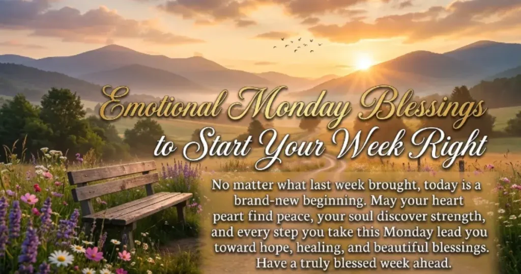 Emotional Monday Blessings to Start Your Week Right