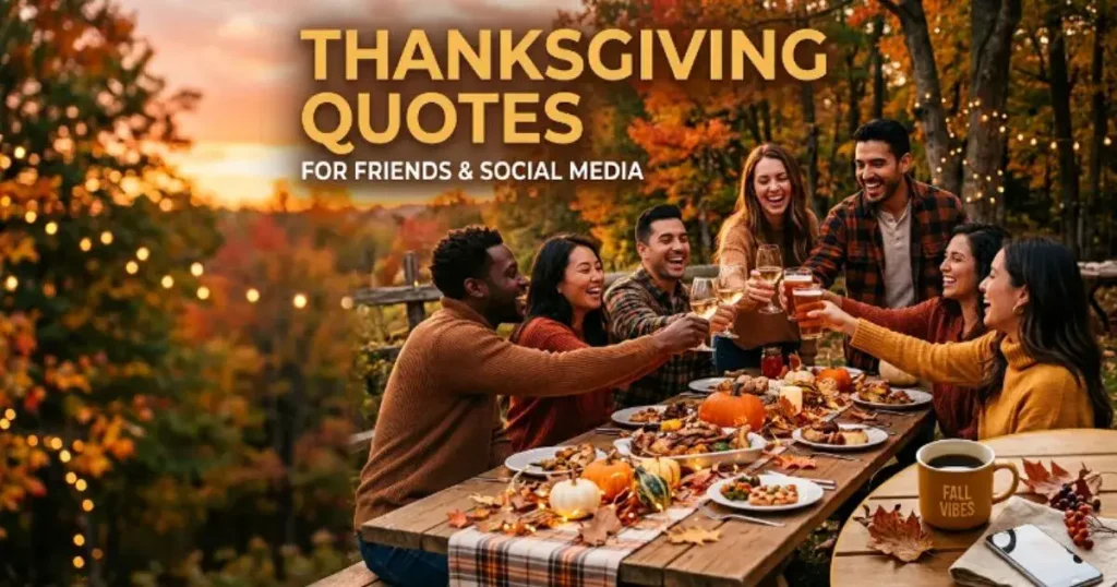 Thanksgiving Quotes for Friends & Social Media