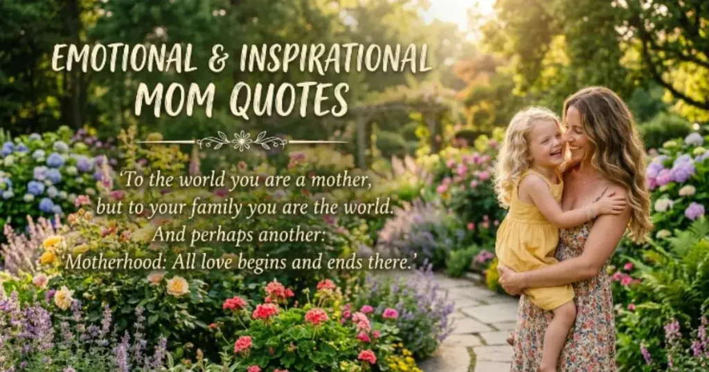 Emotional & Inspirational Mom Quotes