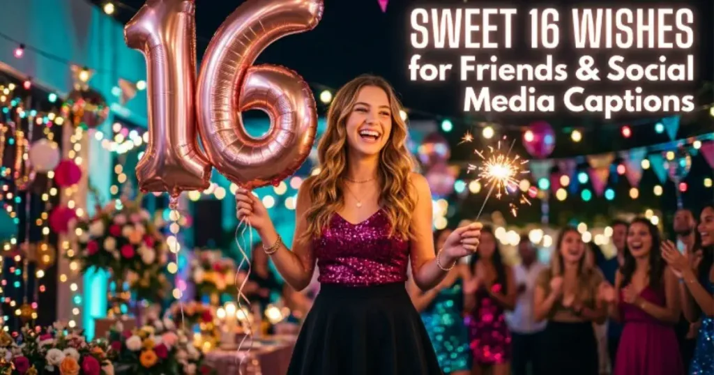 Sweet 16 Wishes for Friends & Social Media Captions